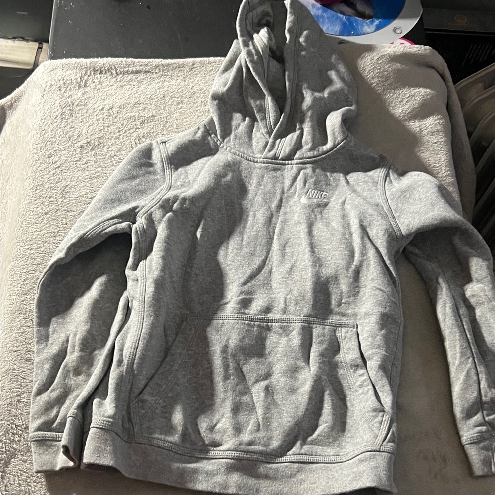 Nike Kids Light Gray Hoodie